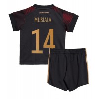 Germany Jamal Musiala #14 Replica Away Minikit World Cup 2022 Short Sleeve (+ pants)